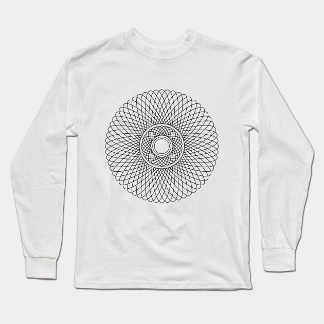 Round mandala Long Sleeve T-Shirt by hedehede